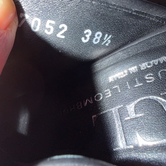 AGL Black Leather Pointed Mules - Picture 5 of 5